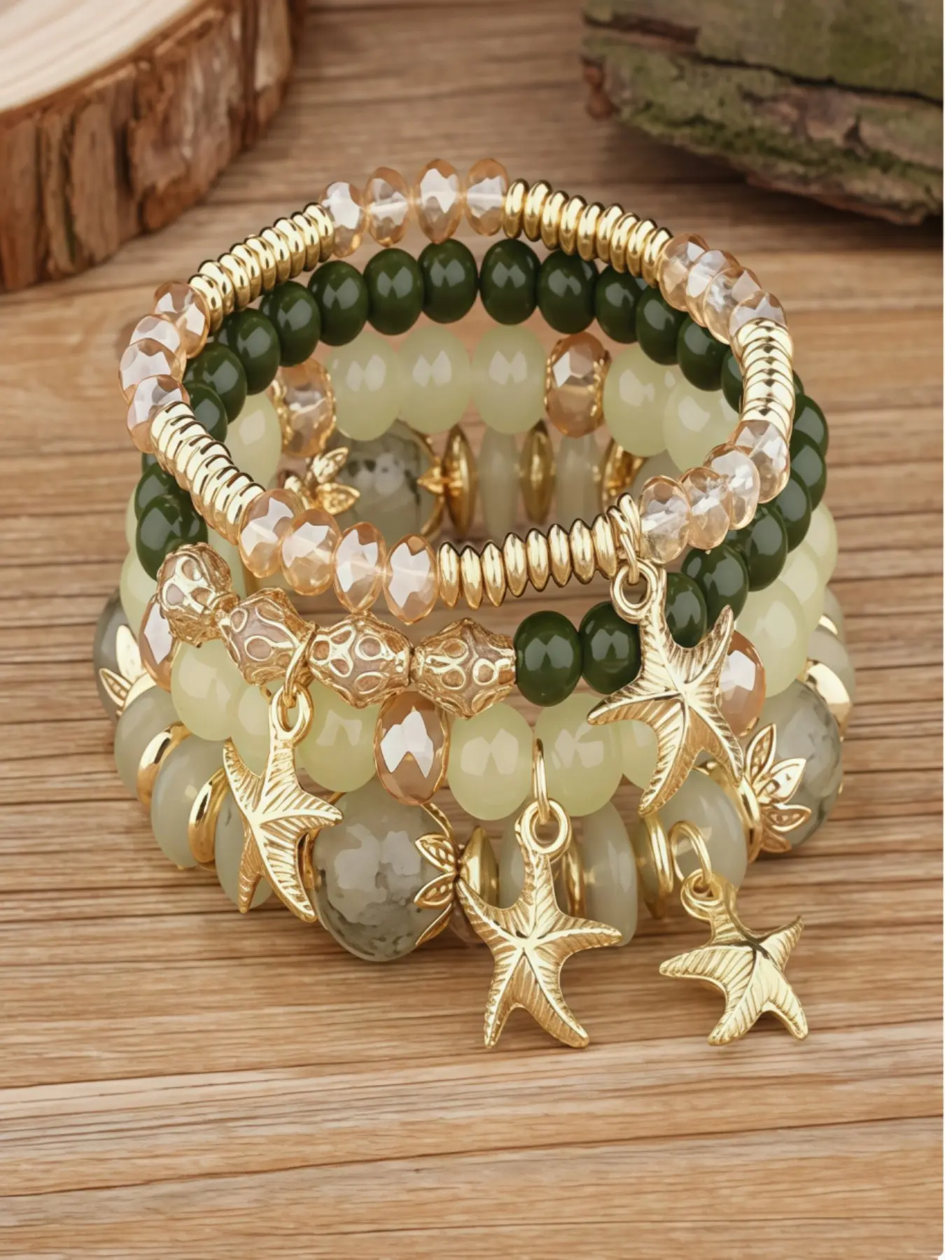 Women's Bohemian Multilayer Beaded Fringe Bracelet, Beaded Bracelet Sets, Handmade Jewelry for Bohemian Style Lovers, Unique Fashion Accessory