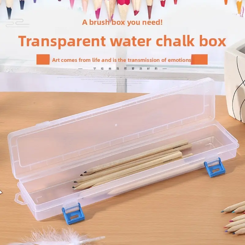 Large Paint Brush Storage Holder, 3pcs, Translucent Plastic Design, Portable Drawing Tool Case for House, Studio, Travel, Ideal for Long PaintBrush, Colored Pencils, Watercolor Pens, Crayons, Chalks, Markers, Art Supplies for Artists, Painter, Adults