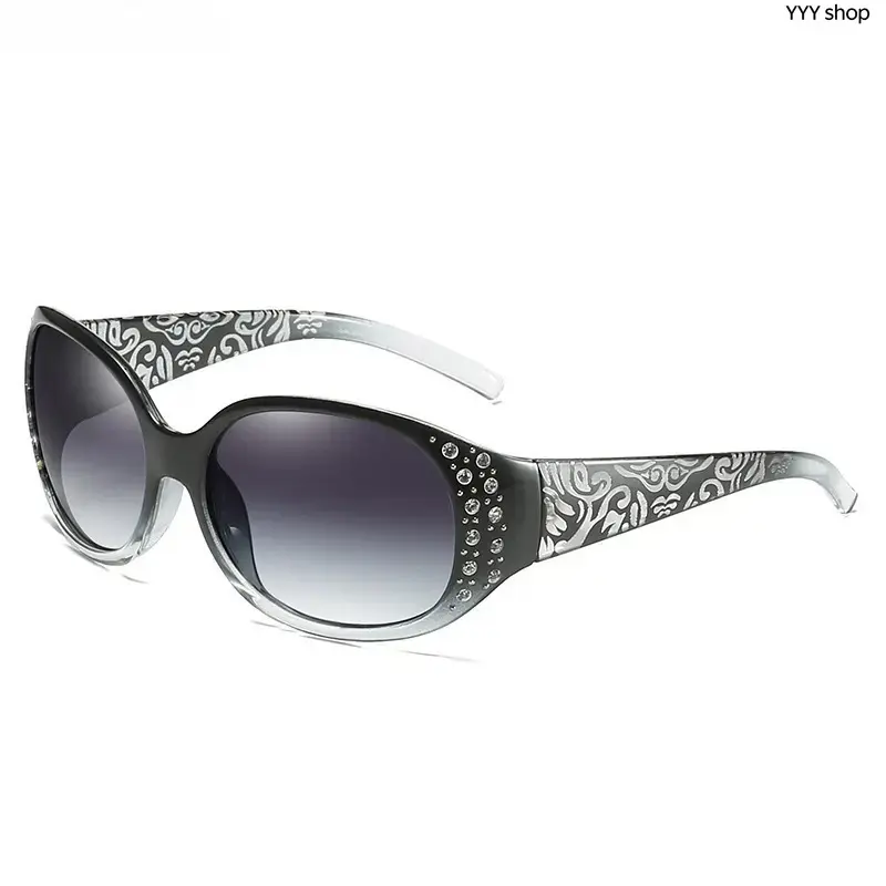 2-Pack Women Retro Polarized Casual Sunglasses, Glam Sparkling Rhinestone Decor & Elegant Patterned Temples, Full UV400 Eye Protection Fashion Shades, Perfect Decorative Eyewear For Daily Casual Wear,summervibes