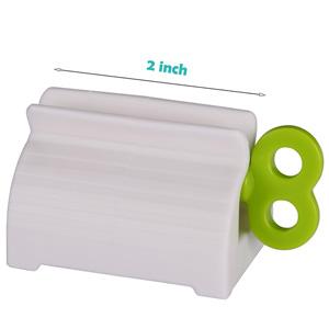 A set of 4 toothpaste tube rollers - manual squeeze tool, toothbrush squeezer, clip holder/winder, colors random.