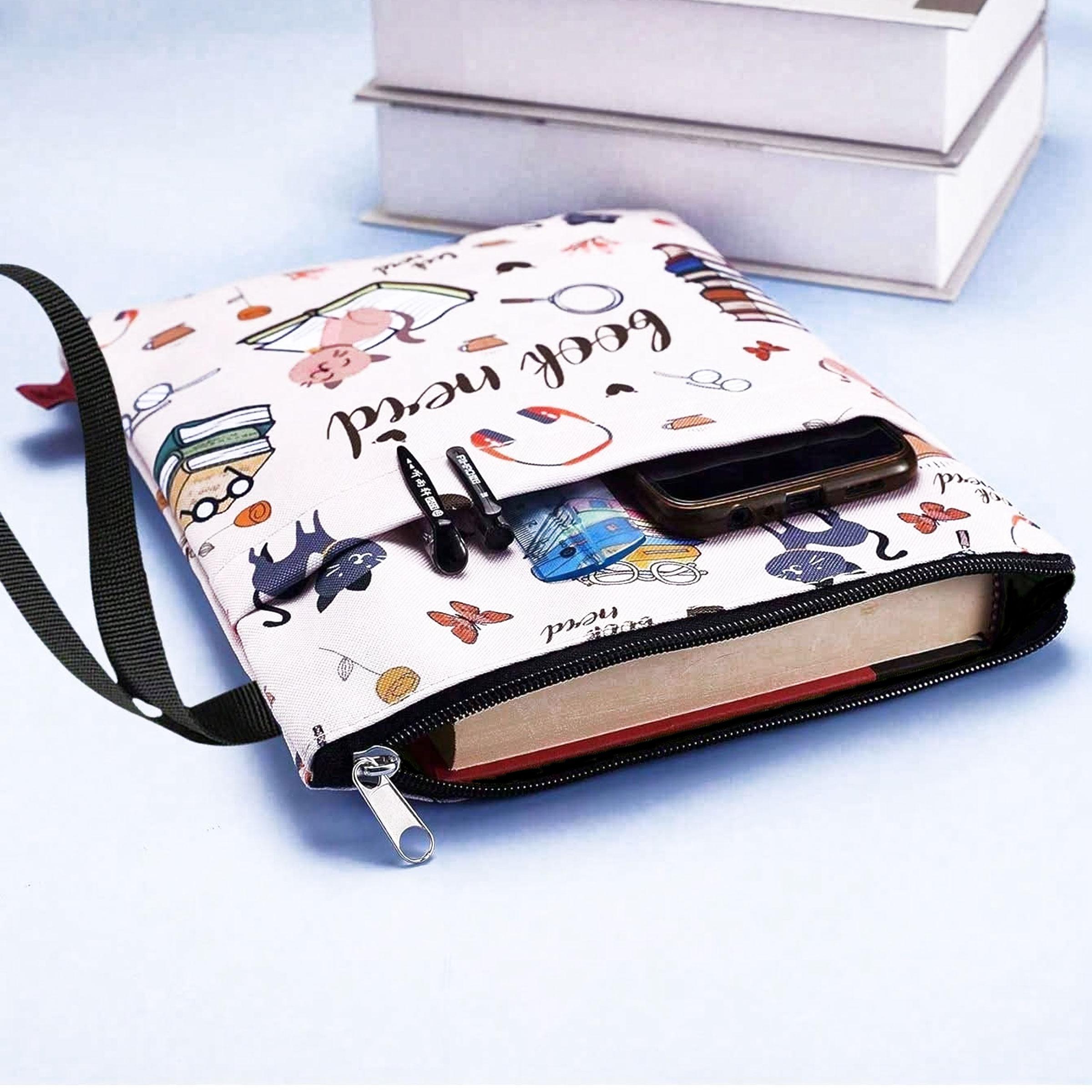 1PCS hanging folder, book bag, File Storage Bag, fantasy novel reader gift, book inspiration gift, paperback book cover book gift for cat lovers.