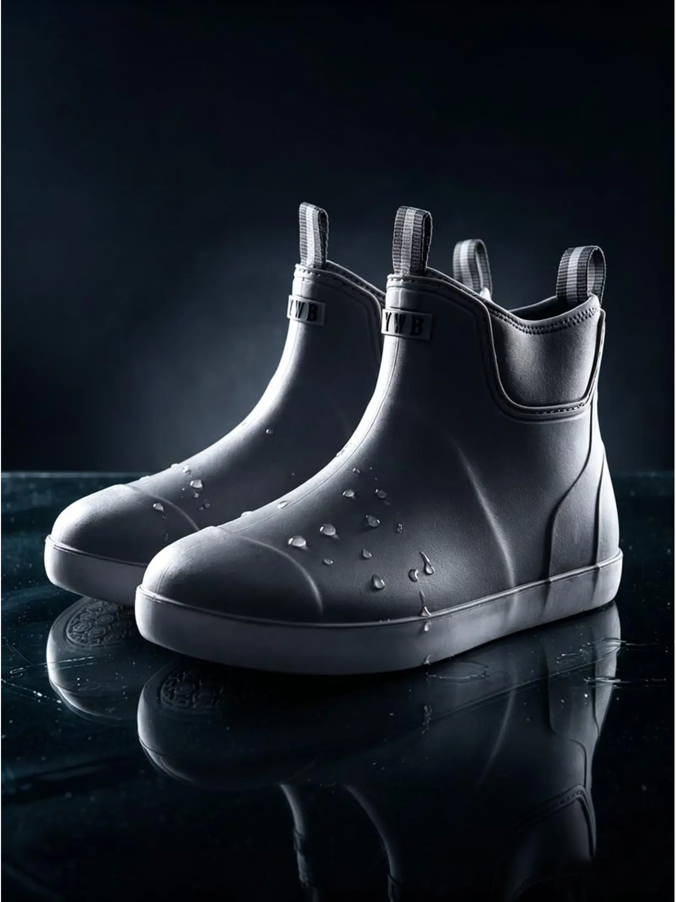 Lightweight Ankle Rain Boots Rainproof Non Slip Rubber Water Shoes for Gardening Camping Travel