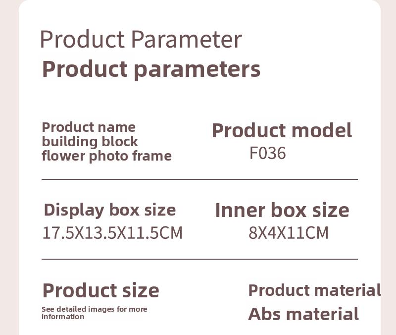 Picture frame, building blocks, bouquet, preserved flowers, carnations, sunflowers, DIY girls' holiday