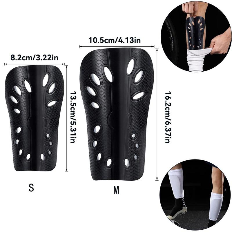 1 Pair Soccer Shin Guard, Lightweight and Breathable Football Shin Guard, Football Competition Perforated Protection Pad, Gym Accessories, Gym Equipment, Christmas Gift