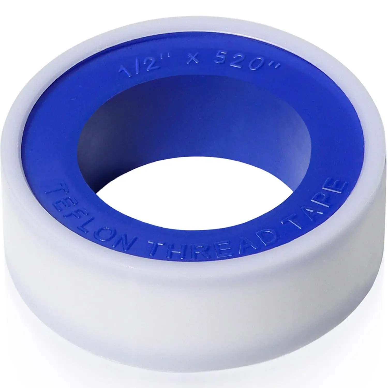 PTFE Plumbers Teflon Tape - Thread Sealant for Plumbing Leak Repair, Shower & Water Pipe Sealing (1 Roll, 1/2 In x 520 In)