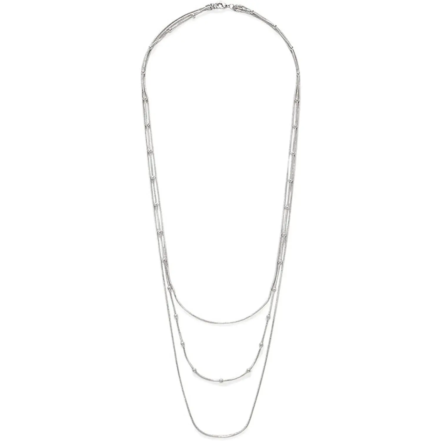 Multilayer Choker Necklace with Beads and Tassel Pendant, Delicate Minimalist Long Link Chain, Adjustable Statement Jewelry for Female, Adjustable Beads, Casual