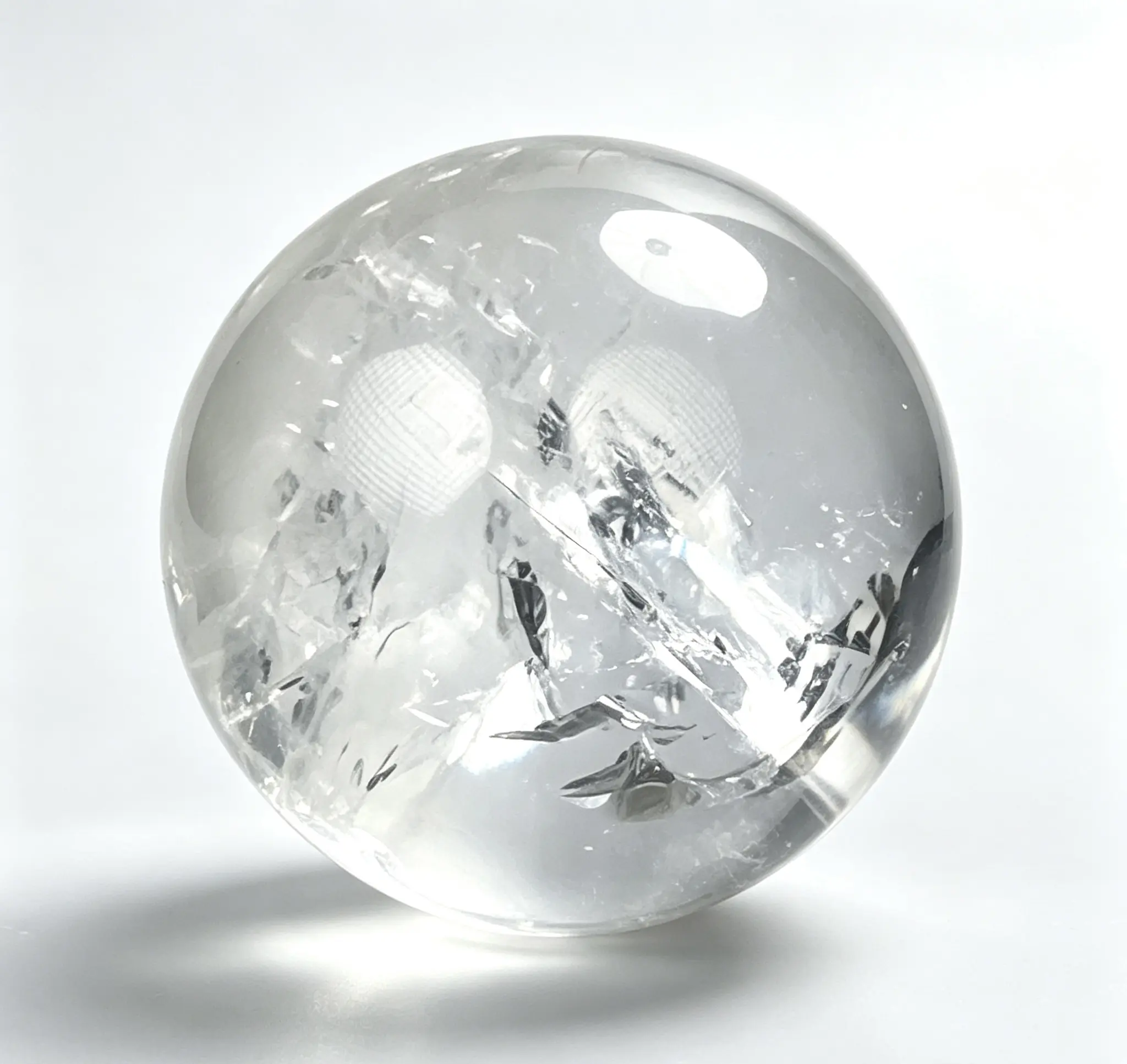 Natural White Crystal Ball