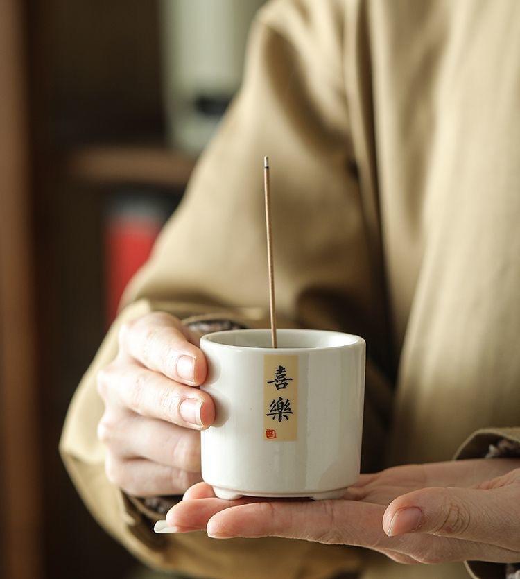 White Jade Porcelain Incense Burner Stick Holder with Sandalwood & Agarwood Base for Home Aroma Censer and Incense Tray Enhance Your Rituals aromatherapy