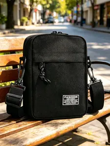 Men's Shoulder Bags Satchel Fashion Oxford Cloth Bag Male Casual Diagonal Crossover Fashion Black Machine Mens Small Square Bag for Men,Stylish Bag,Daily Use,Gift for Husband&Boyfriend