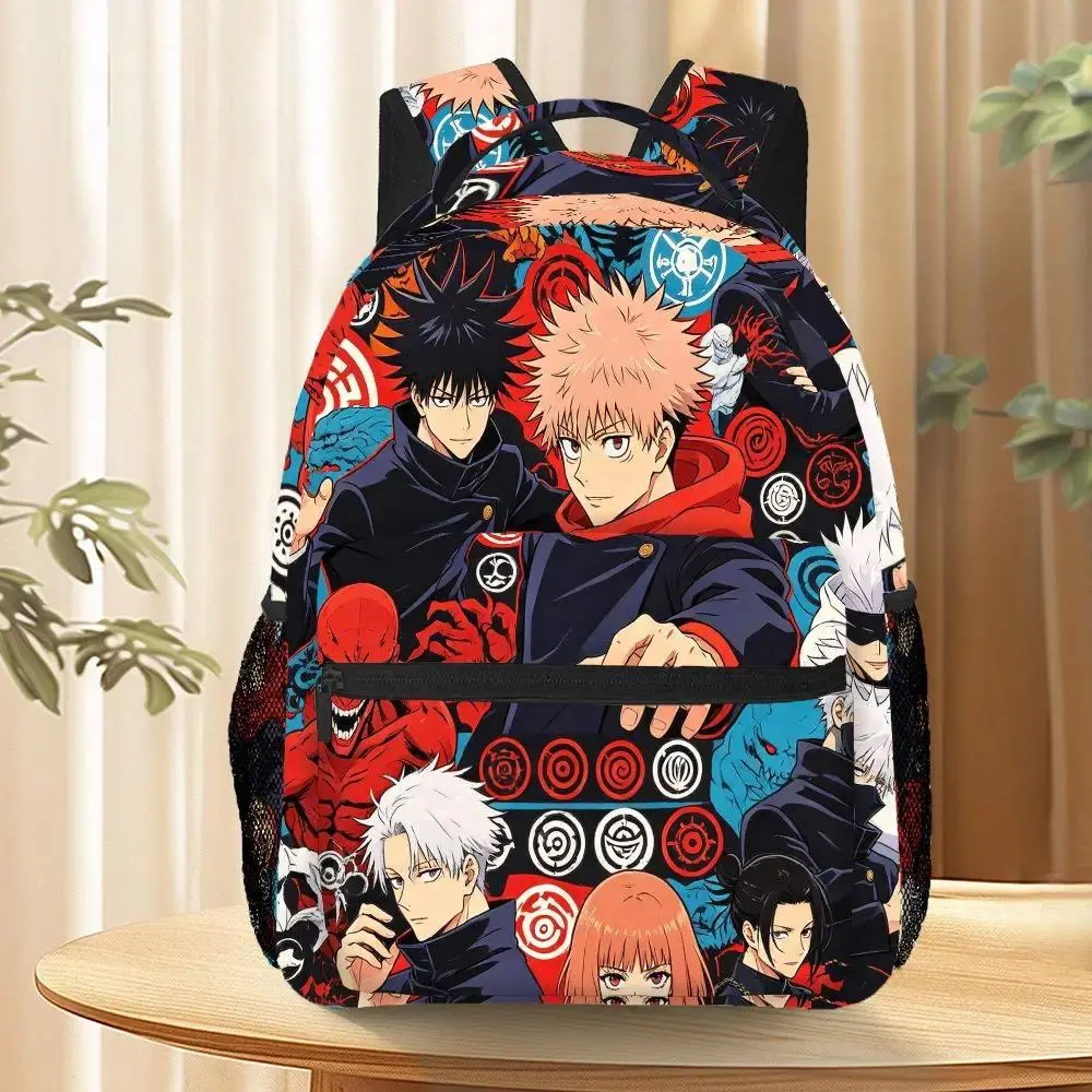 Jujutsu Kaisen Anime Backpack Itadori Yuji Gojo Satoru Print School Bag for Teens Large Capacity Casual Travel Rucksack Mochilas