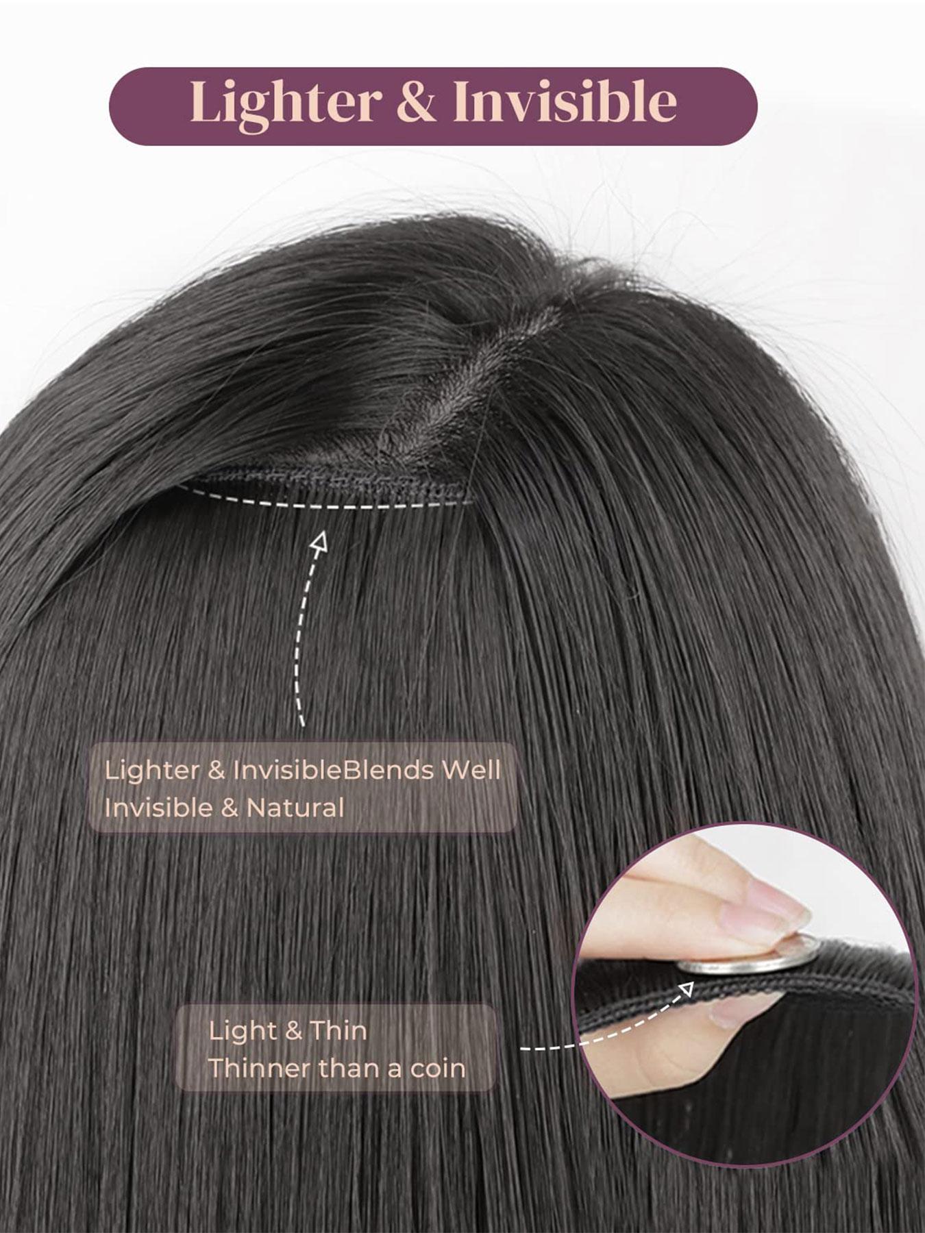 6pcs 20-Inch Wave Synthetic Hair Clips, Easy-To-Wear Clip-On Extensions, Long Mermaid Wave Style for Women, Daily Use, Wavy Synthetic Hairpiece