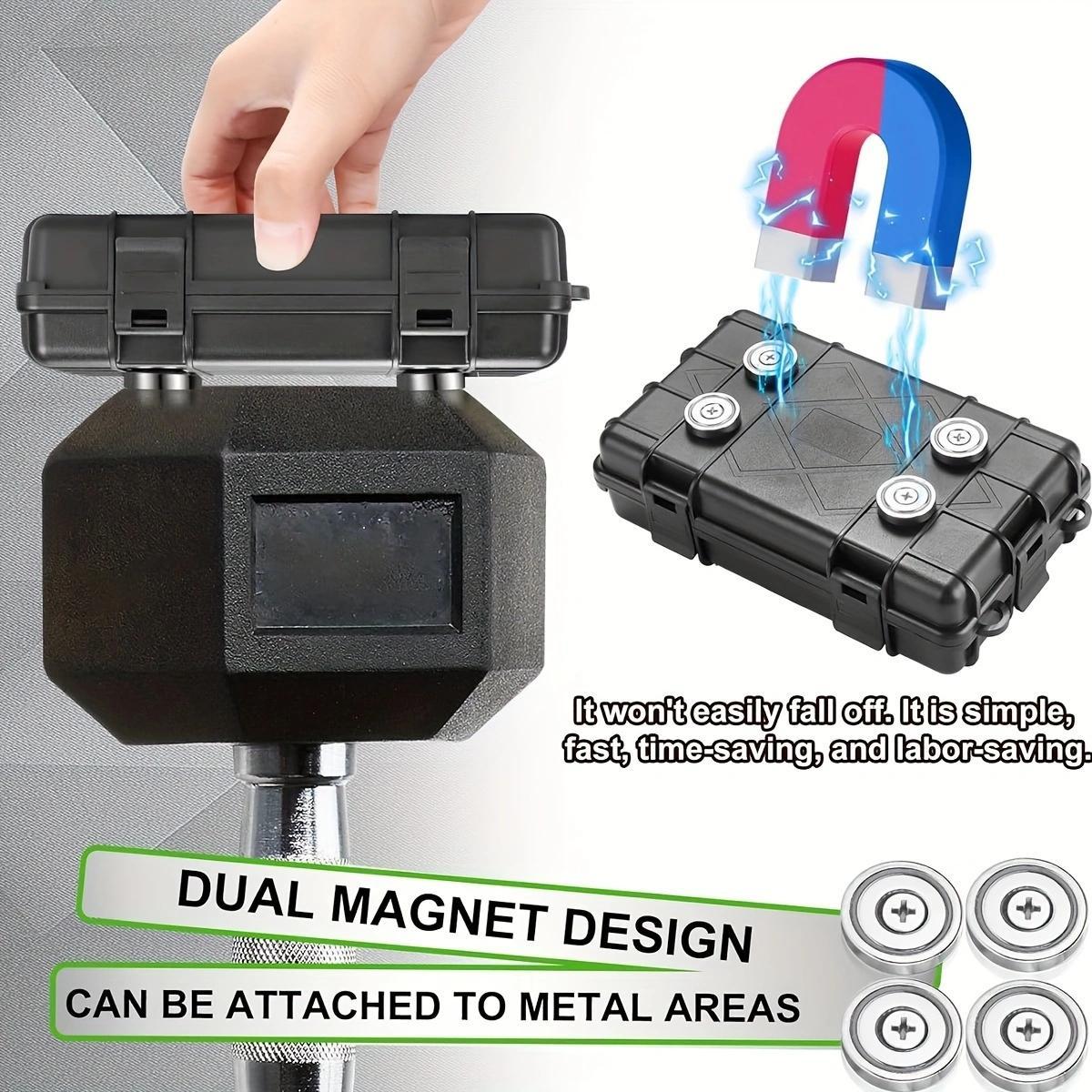 Magnetic Tool Box, Waterproof Magnetic Storage Box, Portable Storage Box for Outdoor Camping Hiking, Home Organizer for Car Key