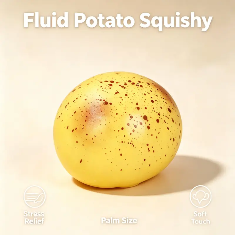 2-Pack Slow-Rising Fluid Potato Squishy Toy, Water-Feel Stress Relief Squeeze Toy, Party Bag Gift & Festive Party Supply soft ball fidget