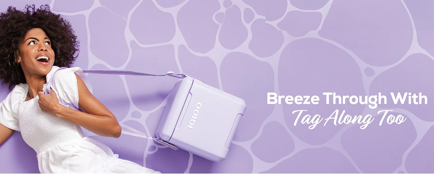 Igloo Tag Along Too Coolers| Insulated Hard Shell Picnic Style Cooler| Rolling Ice Chest