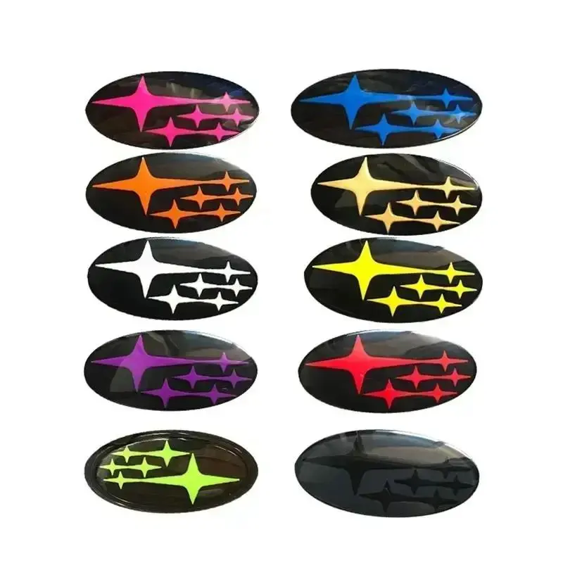 Acrylic Car Front Hood Logo Emblem Rear Trunk Badge Sticker for Subaru Impreza BRZ WRX STI Legacy Outback Ascent XV Accessories