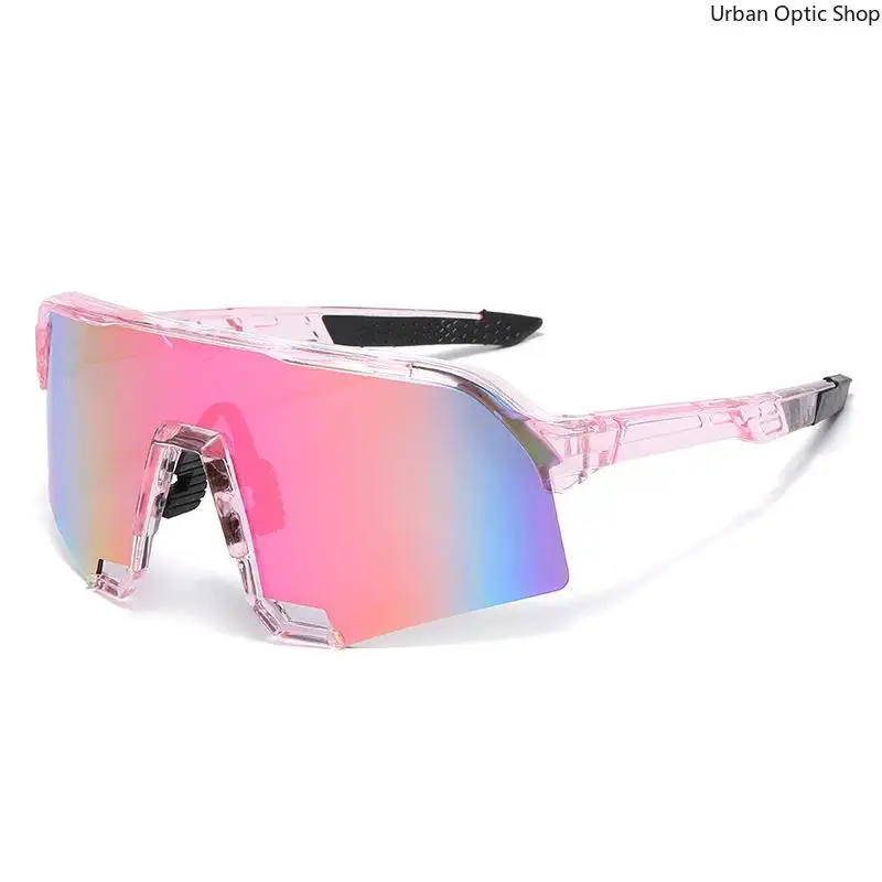 Polarized One-Piece Cycling Sunglasses for Men & Women, UV400 Windproof Sports Eyewear