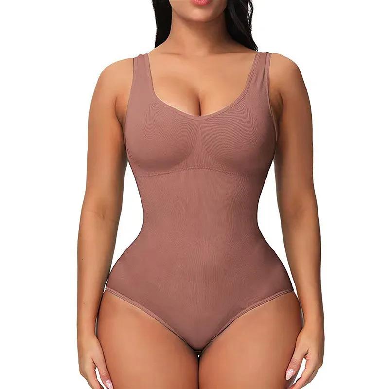 Women’s Slimming Bodysuit Shapewear Minimalist Straps Breathable Fabric Soft Spandex Womenswear Adjustable Casual Seamless Compression Fit Sexy Basic formador  con