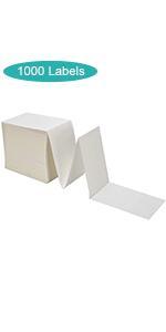 Fanfold 4 x 6 in Direct Thermal Shipping Labels, White, Perforated-500 Labels per Stack, 1 Stack