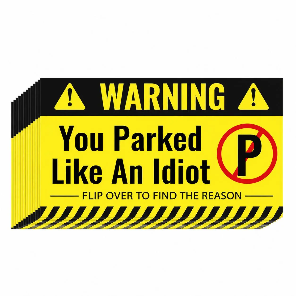 Funny German-Language Parking Reminder Cards Set - Vinyl, Weatherproof, Durable Index-Style, Reusable, Multiple Packs (50/100/200 Count) for Cars, Trucks, Motorcycles, Ideal for Office, Garage Use