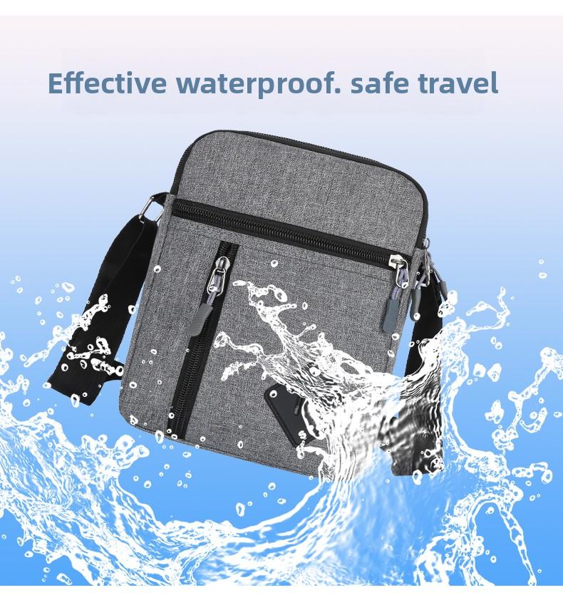 Casual Business Men Messenger Bag Version Simple Oxford Cloth Cross Body Shoulder Bag for Male Daily Use, Work, Travel Outdoors