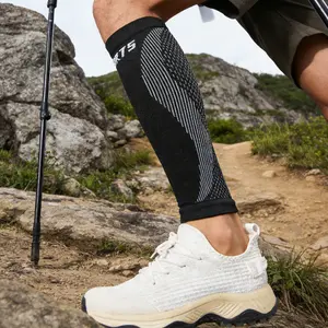 1PCS Calf Compression Sleeves, Footless Compression Socks for Shin Splints, Leg Fatigue, Travel, Running, Standing & Daily Wear - Stylish Leg Support for Men & Women