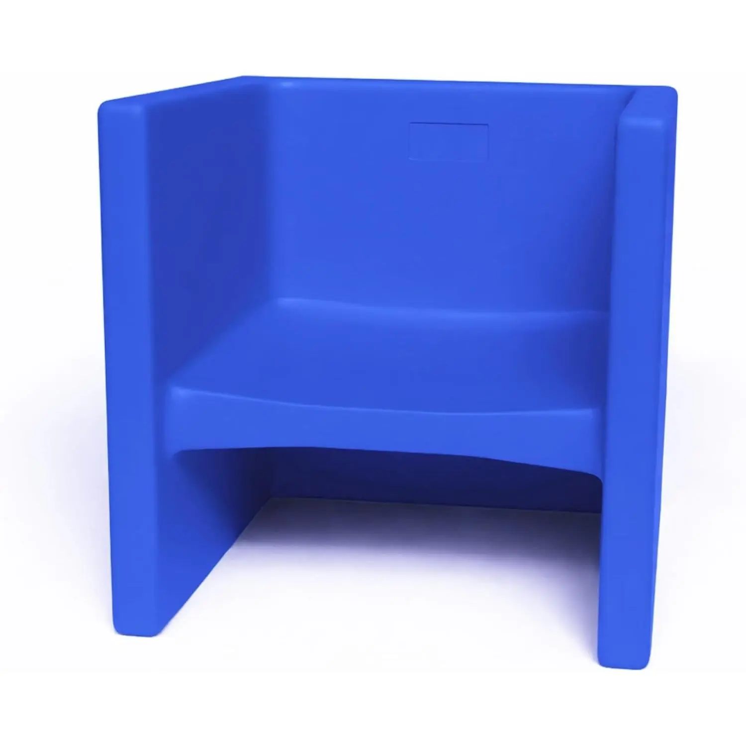 3-in-1 Cube Chair for Kids, Flexible Seating Classroom Furniture, 1-Pack, Blue | Polyethylene Toddler Outdoor Chair, Classroom Furniture Made in the USA, Recyclable Multi-Use Flexible Seating Classroom