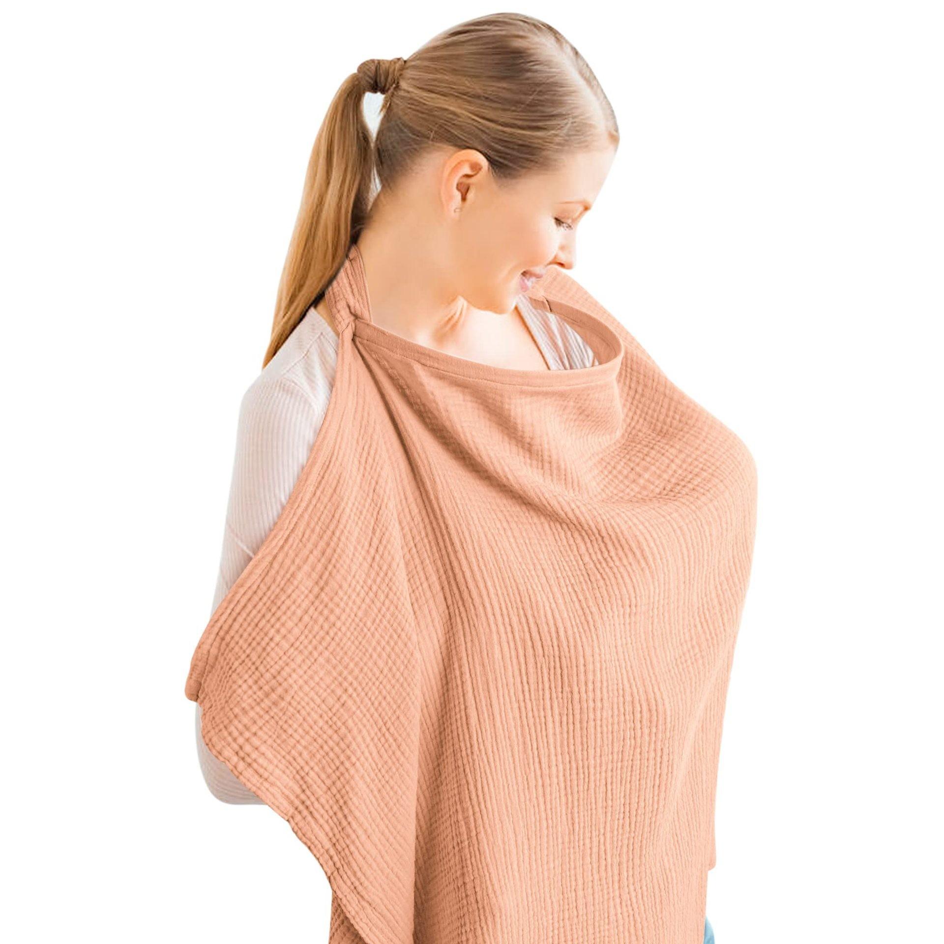 INS Style Multi-Use Nursing Shawl!Soft Cotton for Feeding & Baby Swaddle ✨