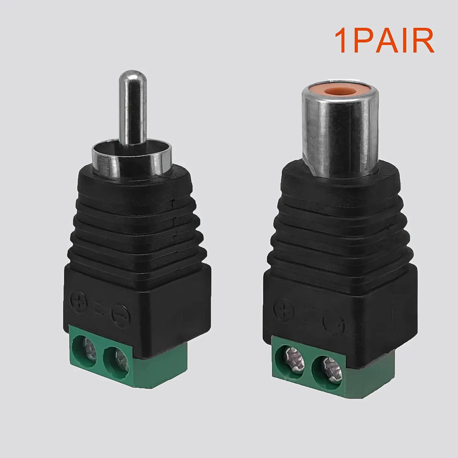 Premium RCA Male to Female Adapter - AV Connector Converter for Speakers, Phono & Home Theater Systems