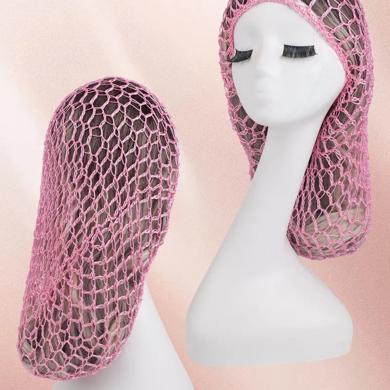 Breathable Handmade Crochet Hair Net for Women, Long Hair Net, Mesh Sleep Cap & Hair Protection Wrap, Hair Care Wrap, Hair Accessory