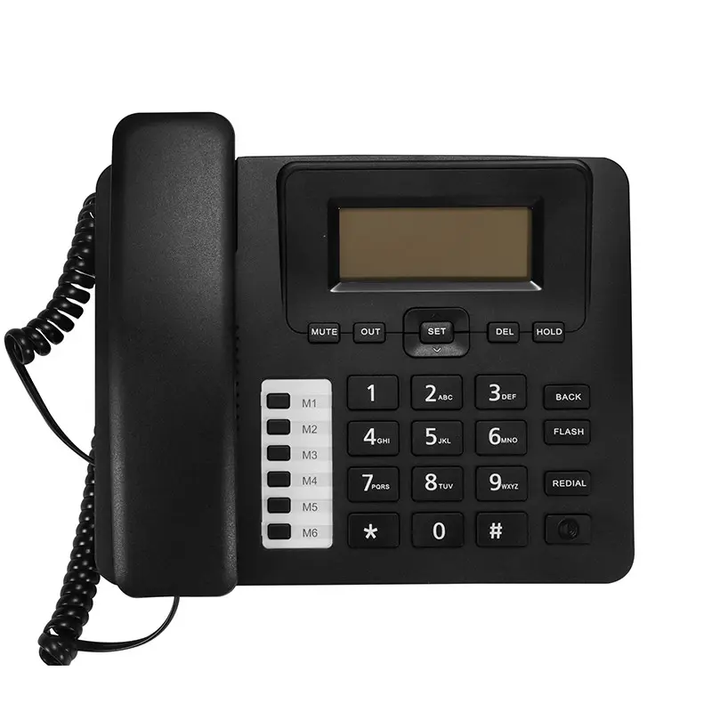 Incoming Call Display Phone, Wired Office Business Telephone, Hands-Free Calling Base Station, Home Use Landline Phone