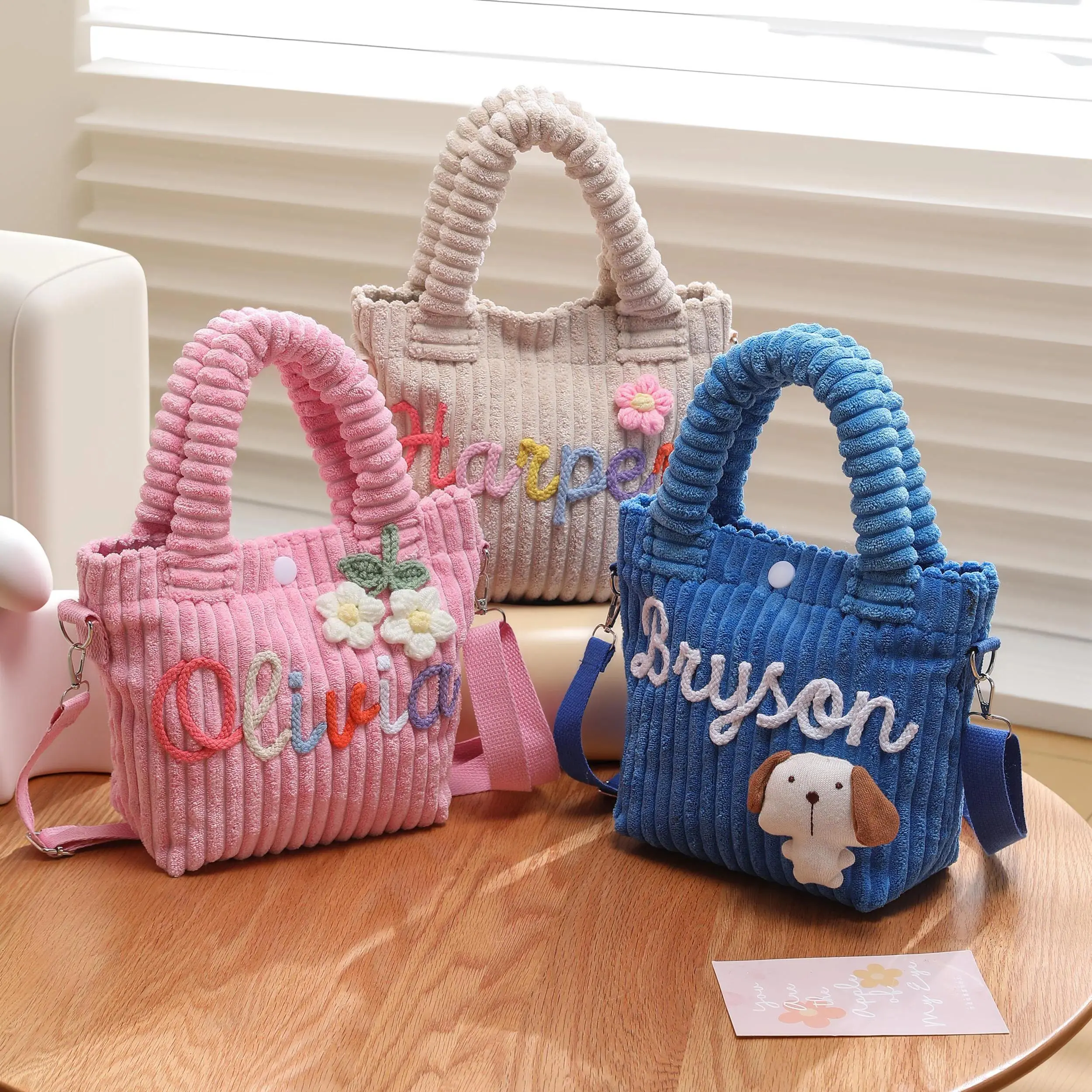 AS1028 Personalized Custom Name Shoulder Bag DIY A Variety of Accessories Exclusive Handbag Holiday Birthday Gift