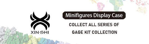 SUNDAY MIRTH Display Case for Minifigure Action Figures Blocks, Display Box Storage for Lego Minifigures, Suitable for Lego Lovers, Black