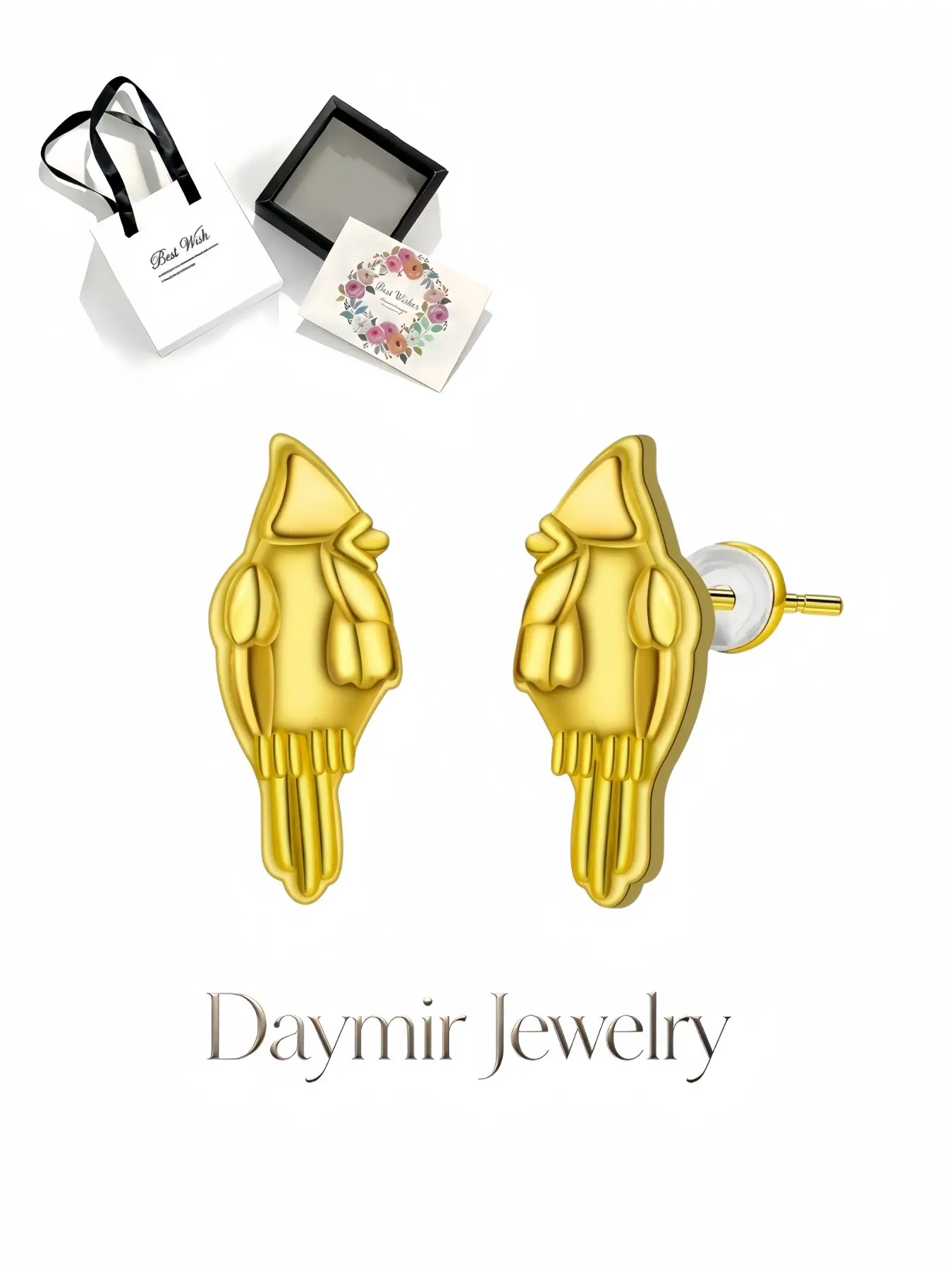 Gilded Flying Bird · Geometric Studs, premium gold-plated parrot earrings with S925 silver posts, niche light luxury jewelry. Comes with delicate drawer jewelry box, ideal gifts for birthdays, Mother’s Day, Valentine’s Day, Christmas and anniversaries.