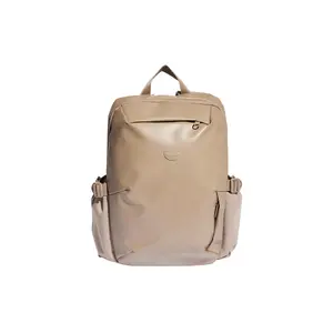 Adidas Originals Solid Color Large Capacity Polyester Backpack for Men and Women – Pink and Brown