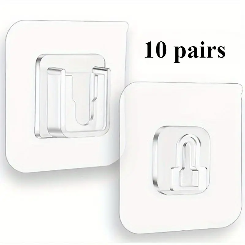 Quick-installation hook without drilling, adjustable strong adhesive wall-mounted hook, can be easily disassembled without damaging, suitable for home and office organization, used for hanging hooks, simple hook design