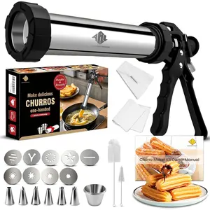 ARC Stainless Steel Hollow Churro Maker Machine,3-IN-1 Multifunctional 42PCS Maquina Para Hacer churros Professional,Churreras Para Churros,Cookie Press,Gifts for Women