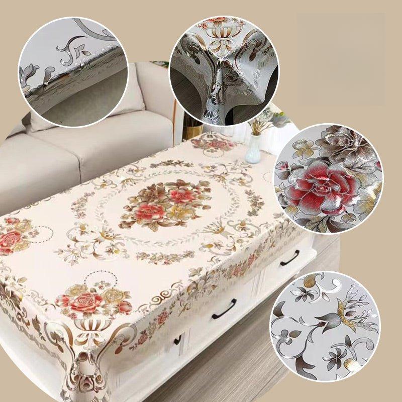 Multifuntional Waterproof Oilproof Floral Tablecloth Multifuntional Waterproof Oilproof Floral Tablecloth