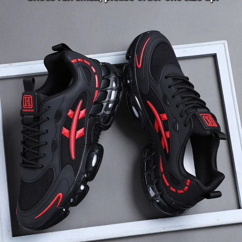Men's Fashion Lightweight Sporty Sneakers, 2026 New Trendy Low Top Lace-Up Casual Shoes, Breathable Comfort Shoes, Ideal for Walking, Running and Training, Casual Sports Sneakers