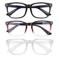 Black + Transparent + Purple（3 Pack）
