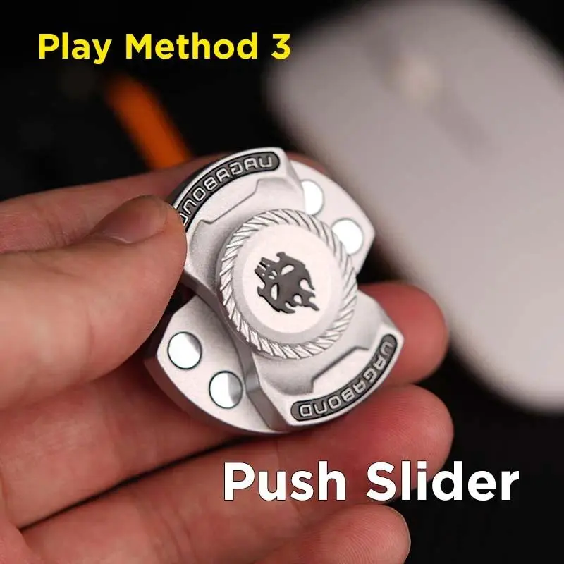 3-in-1 Fidget Toy with Magnetic Spinner & Push Play Gadget - Stress Relief Toy & ADHD Focus Tool for Adults/Kids edc toy
