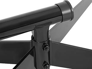 HECASA Hammock Chair Stand Heavy Duty Steel C Chair Stand for Outdoor Indoor Porch Swing Hanging 360° Rotation 330LBS Capacity Black(Stand Only) Patio