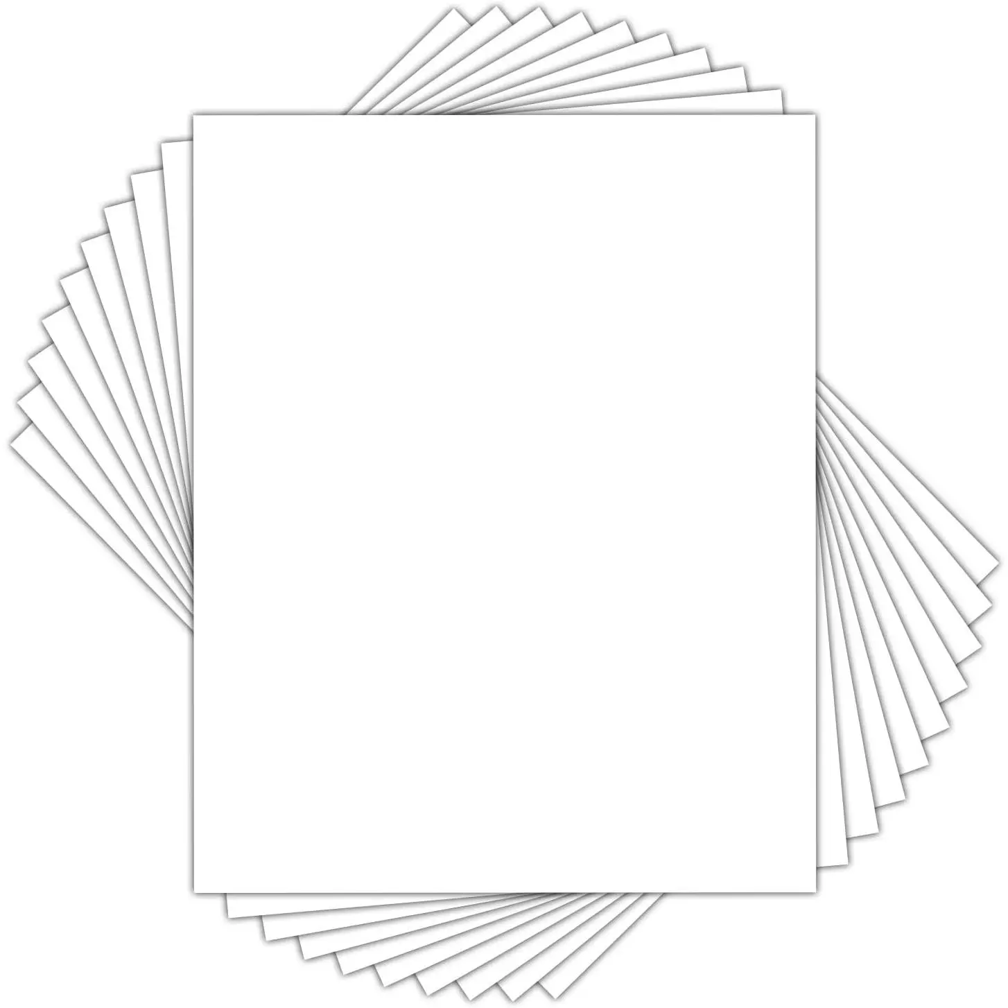 Pack of 10 Uncut 16x20 White Mats Matboards, Acid Free Backing Matt Board for Photos, Frames, DIY Projects