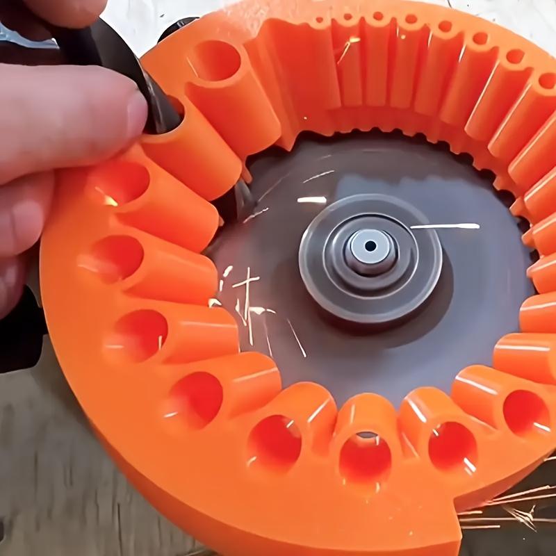 1PC Drill Bit Sharpener, Electric Drill Bit Grinding Attachment, Old Style Drill Bit Grinder, Large Blade Angle Grinder for Grinding Drill Bits, Suitable for 2 to 13 mm Drill Bits, 125 mm Grinder, Made of Plastic, No Electricity Required