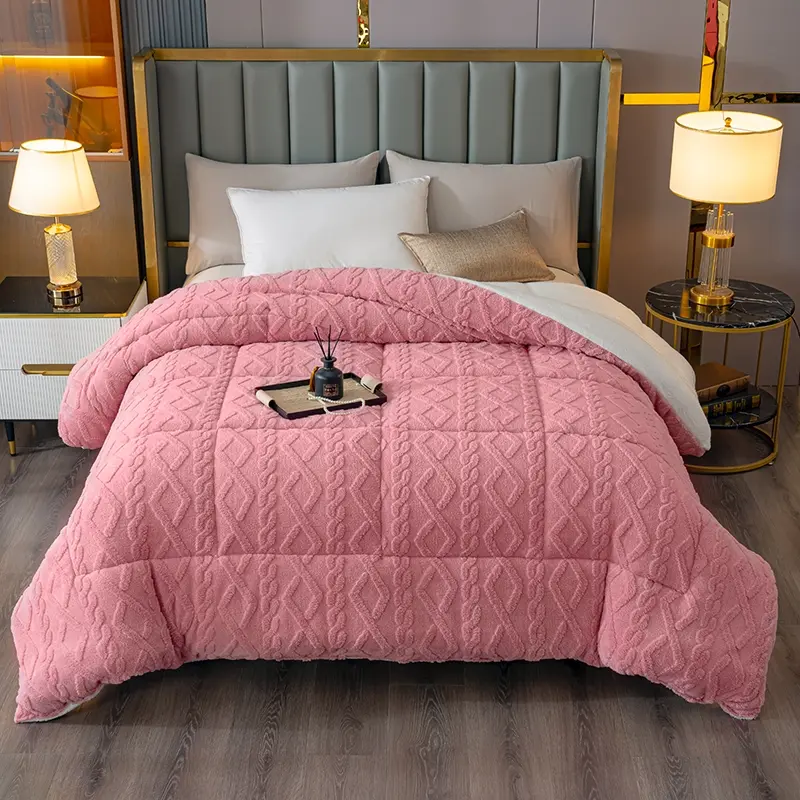 Must-have for Cold Winter, No More Cold Bed, Double-sided Ultra Soft Warm Milk Velvet & Lamb Wool, Instant Warm Touch Duvet, Quilt