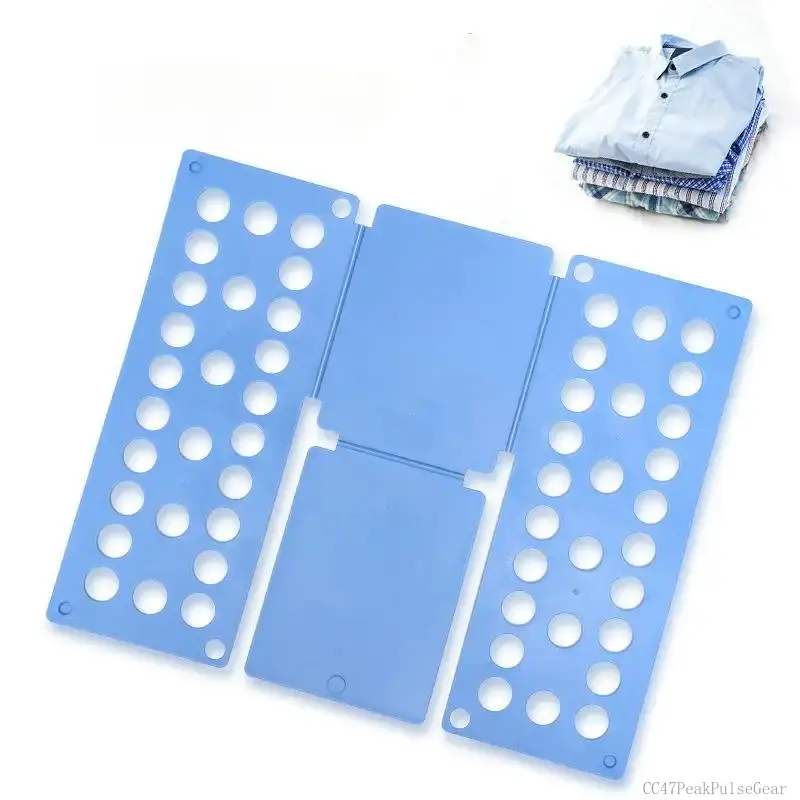 Practical Plastic Folding Board, Adult and Children PP Perfect Lazy Quick Clothing Folding Board, Home Travel T-Shirt Auxiliary Tool, Household Clothes Folding Shirt CC47PeakPulseGear