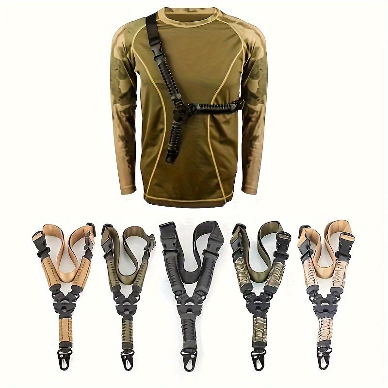 Outdoor Hunting Nylon Quick Release Single Point Slings,  Snap Accessories, Hunting Tool Use Tactical Nylon Quick-Release Single-Point Sling |   Hunting Tool Accessory with Adjustable Buckle - Durable Camo Pattern & Zero Slips