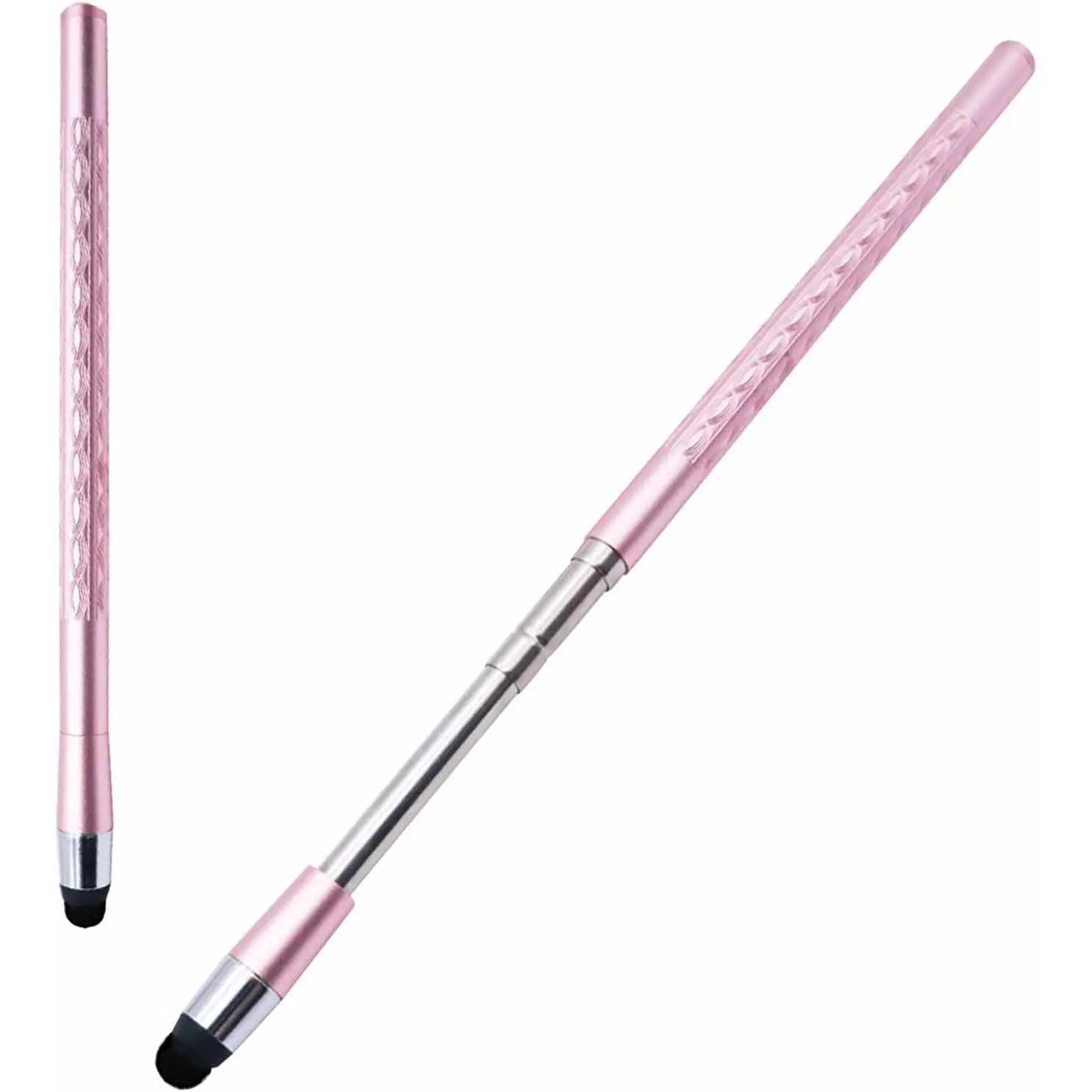 Extra Long Telescopic Stylus Pen for Touch Screens, Smooth Precision Flocking Tip Digital Smart Pen Accessory - Retractable, Lightweight & Durable, Compatible with iPad, Android Phones & Tablet Devices, Offers Screen Protection