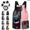 Women's Lightweight Mesh Drawstring Backpack - Multi-Compartment Portable Fashion Accessory Set with Wet-Dry Storage, Ideal for Travel and Swimming Accessories, Wet-Dry Compartment