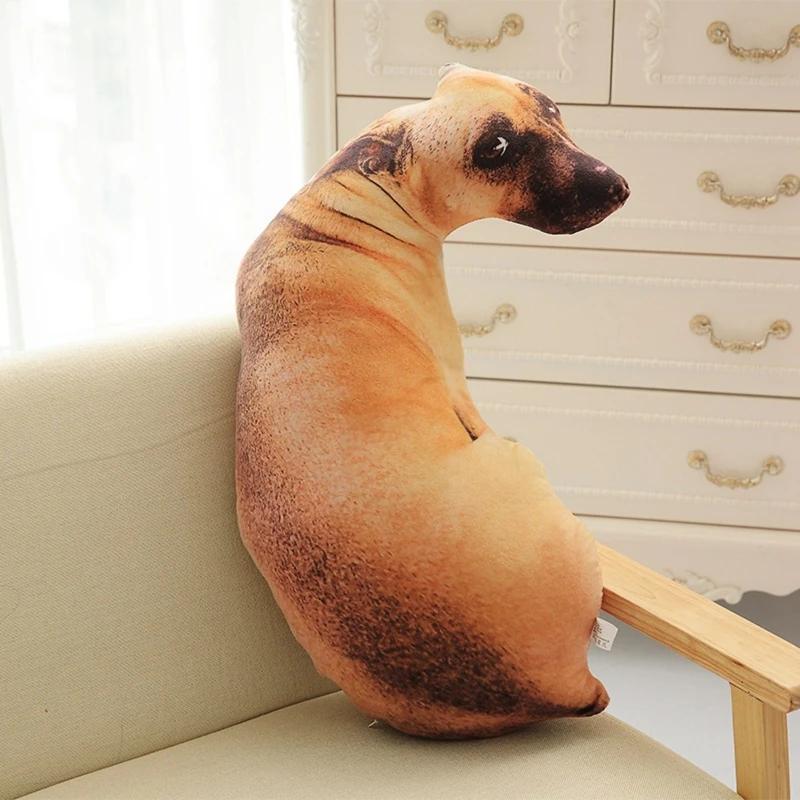 50cm Lifelike Plush Dog sofa Pillow Moon Shape 3D Cute Bend Dog Printed Throw Pillow Children Favorite Toy Cushion for Home 50cm Lifelike Plush Dog sofa Pillow Moon Shape 3D Cute Bend Dog Printed Throw Pillow Children Favorite Toy Cushion for Home
