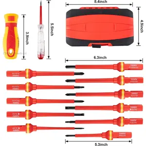 13PCS 1000V Insulated Electrician Screwdriver Set, S2 Steel, Magnetic Tips, PP + TPR Grip, GPSR Certified for Home & Industrial Use portable tool kitEverlanelnspired17C34SoftHomeGoods
